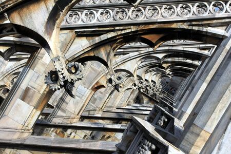 Milan cathedral, know as Duomo,italyの写真素材