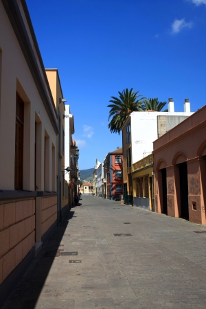 the beauty city La Laguna in Tenerife, Canary isnalds, Spainの写真素材