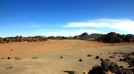 Amazing Island landscape - like on the desert  Tenerife, Spainの写真素材
