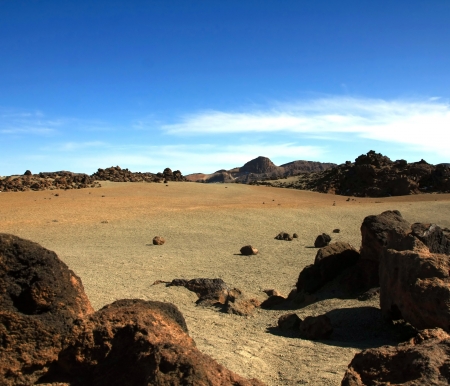 Amazing Island landscape - like on the desert  Tenerife, Spainの写真素材
