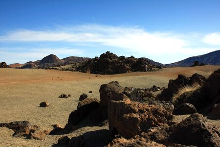 Amazing Island landscape - like on the desert  Tenerife, Spainの写真素材