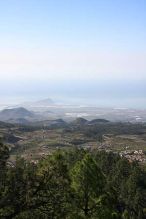 the way to El Teide volcano, Tenerife, Canary islandsの写真素材