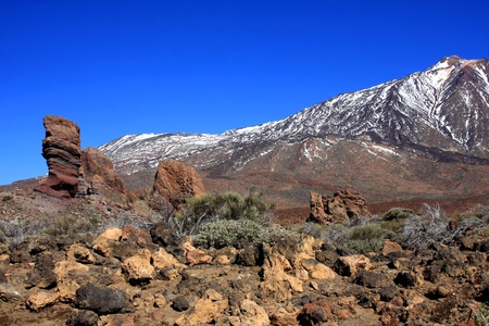Volcano Pico del Teide, El Teide national park, Tenerife, Canary Islands, Spainの写真素材