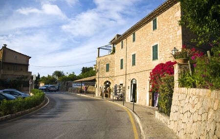 Deia the village of artists  typical stone village in Majorca Tramuntana mountain Balearic Spain
