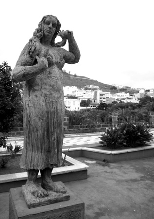 Monument in Arucas city, Gran Canariaのeditorial素材