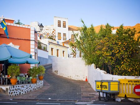 Colorful street in Santa Lucia, small village in Gran Canaria island, Spainのeditorial素材