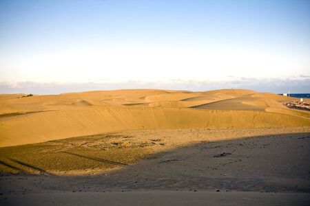 The small but wild desert  Dunas de Maspalomas  in Gran Canaryの写真素材