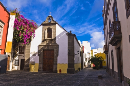 Main street in Las Palmas de Gran Canaria, Gran Canaria, Spainの写真素材