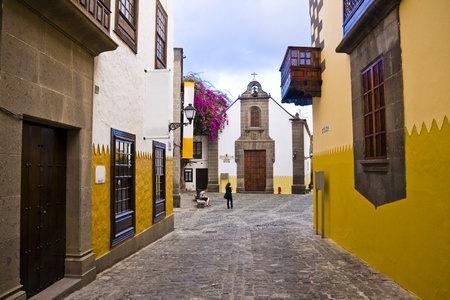 Main street in Las Palmas de Gran Canaria, Gran Canaria, Spainのeditorial素材
