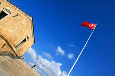waving flag in Turkey