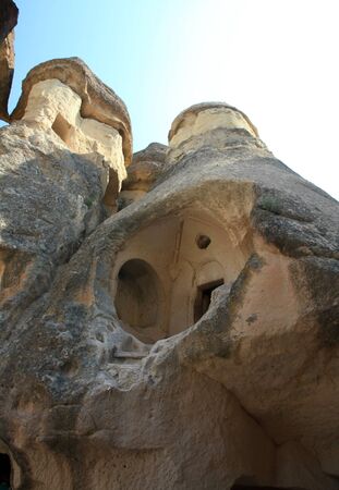 stone formations, Cappadocia, Turkeyの写真素材