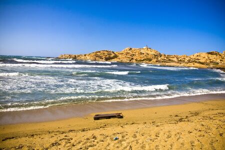 Amazing coastline near St Florent, Corsica, Franceの写真素材