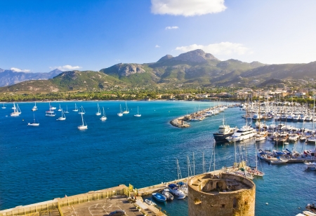 Calvi Town in Corsica island, Franceの写真素材