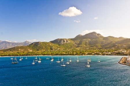 Calvi Town in Corsica island, Franceの写真素材