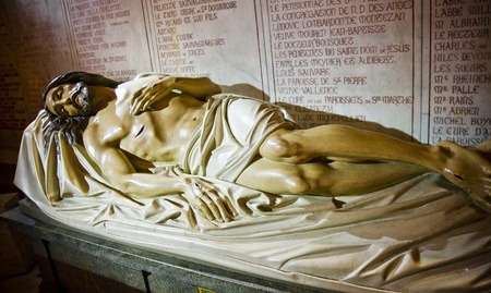 jesus wooden sculptureの写真素材