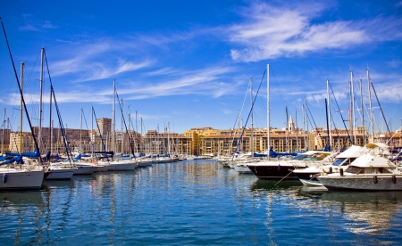 Port in Marseille, Franceの写真素材