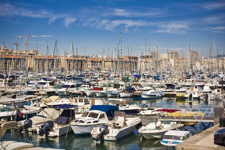 Port in Marseille, Franceのeditorial素材