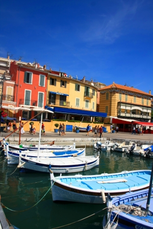 the harbour in Cassis, Franceのeditorial素材