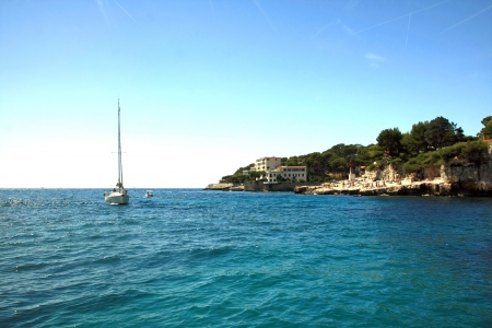 Calanques near Cassis in France, near Marseilleの写真素材