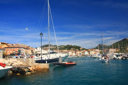 the harbour in Cassis, Franceのeditorial素材