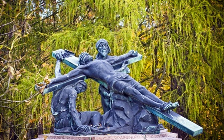 Station of the Cross in Czestochowa, Polandの写真素材