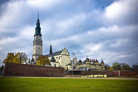 The Jasna Gora sanctuary in Czestochowa, Poland, is the one of the most popular pilgrimary places in Polandの写真素材