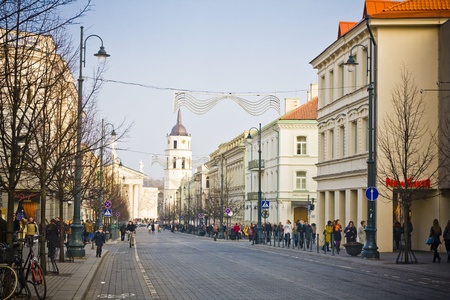 Vilnius oldtown street ,Lithuania