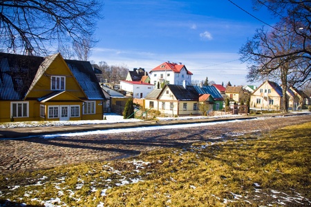 Vilnius oldtown street,Lithuaniaのeditorial素材