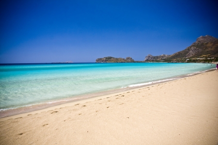 Falsarna beach in Crete, Greece