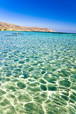 Elafonisi beach, Crete, Greeceの写真素材