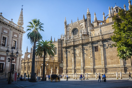 Seville Cathedral (Spanish: Catedral de Santa Maria de la Sede)の写真素材