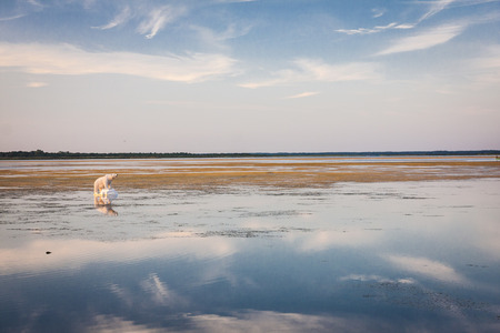 Amazing sunset in Hapsalu -Baltic Sea, Eesti (Place where has been Tchaikovsky)