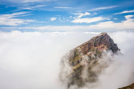 Pico do Arieiro in Madeira Island, Portugalの写真素材