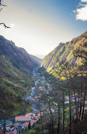 sunset over the Madeira island, Portugalの写真素材