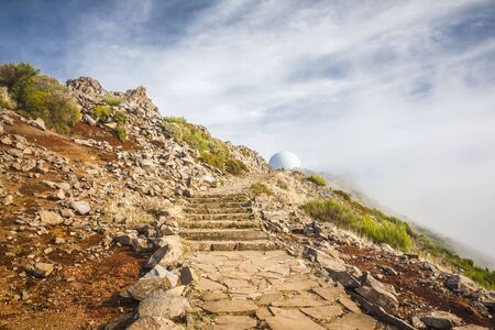Pico do Arieiro in Madeira Island, Portugalの写真素材