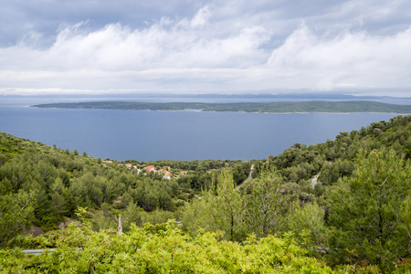 Landscape from Hvar, Croatiaの写真素材