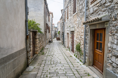 Beautiful Stari Grad village, Hvar island, Croatiaの写真素材