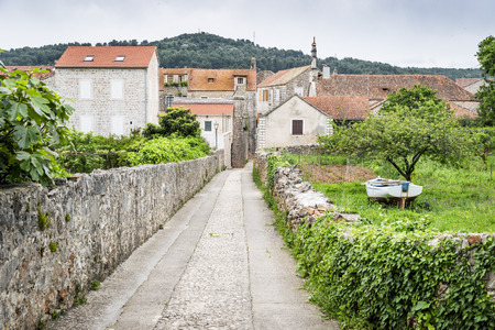Stari Grad on Hvar island, Croatiaの写真素材