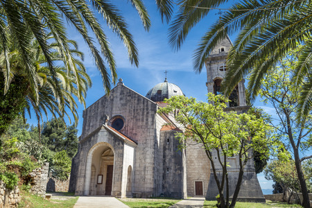 Small village near Jelsa Town on Hvar island, Croatiaのeditorial素材
