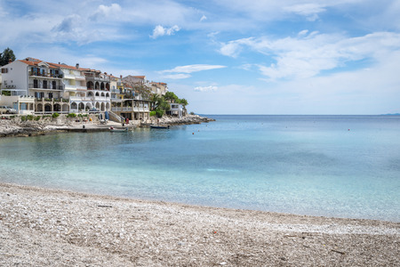 Milna village on Hvar island, Croatiaの写真素材