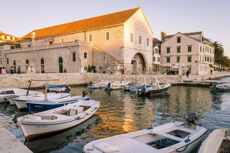 Hvar city, Croatiaのeditorial素材