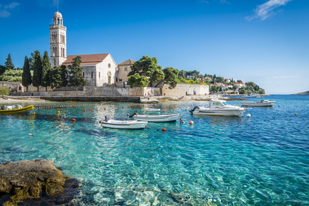 Beautiful Hvar city,Croatiaの写真素材