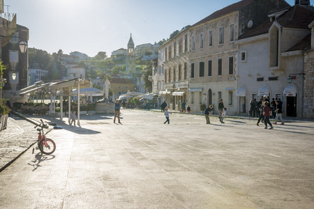 Beautiful Hvar city,Croatiaのeditorial素材