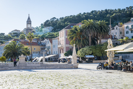 Beautiful Hvar city,Croatiaのeditorial素材