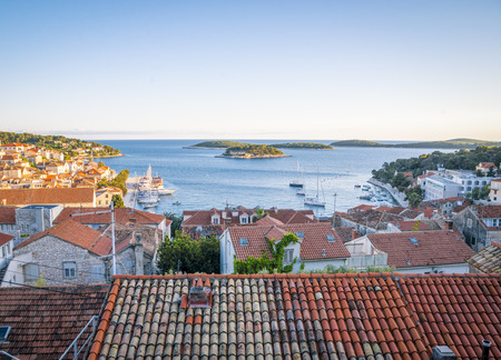 Beautiful Hvar city,Croatiaの写真素材