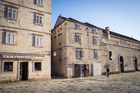 Beautiful Hvar city, Hvar island, Croatiaの写真素材