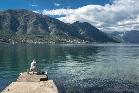 The Kotor's bay in Montenegroの写真素材