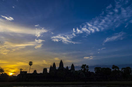 Sunrise at Angkor Wat Siem Reap Cambodiaの写真素材