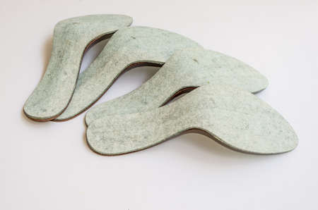 Inner insoles used in production of women s footwearの写真素材