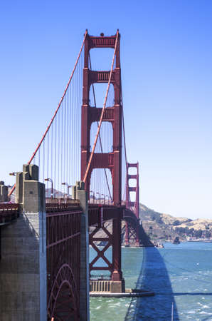 San Francisco, California - June 12, 2013   The Golden Gate Bridge is a suspension bridge spanning...